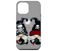 Pirat Gnomes Couple with Skull Hat Wooden Leg and Hook GNOME Carcasa para iPhone 12 Pro MAX