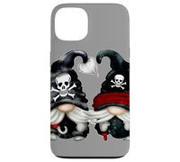 Pirat Gnomes Couple with Skull Hat Wooden Leg and Hook GNOME Carcasa para iPhone 13
