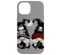 Pirat Gnomes Couple with Skull Hat Wooden Leg and Hook GNOME Carcasa para iPhone 14