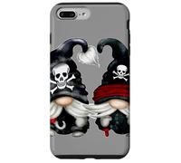 Pirat Gnomes Couple with Skull Hat Wooden Leg and Hook GNOME Carcasa para iPhone 7 Plus/8 Plus