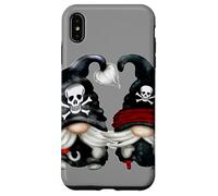 Pirat Gnomes Couple with Skull Hat Wooden Leg and Hook GNOME Carcasa para iPhone XS MAX
