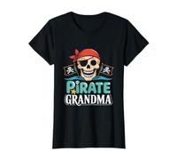 Pirata Abuela Aventura Amantes Diversión Camiseta