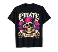 Pirata Abuela Capitán Divertido Pirata Camiseta