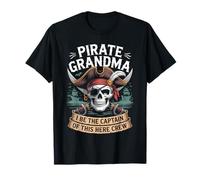 Pirata Abuela Caribe Capitán Abuela Pirata Camiseta