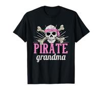 Pirata Abuela Caribe Ladrón de mar Abuela Pirata Camiseta