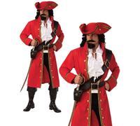 Pirata Capitán Adultos Disfraz Piratas Lujo Conjunto Jack Sparrow Del Caribe M
