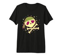 Pirata con Parche en el Ojo y Sombrero Pirata Camiseta Premium