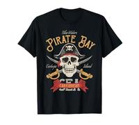Pirata de huesos cruzados del mar Caribe Camiseta