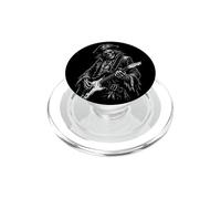 Pirata Esqueleto Guitarrista Rock Música Arte Ilustración PopSockets PopGrip para MagSafe