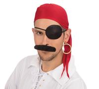 Pirata Kit Adultos Niños Disfraz Piratas Kit de Accesorios Día Del Libro 4pc