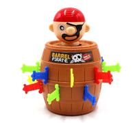 Pirata Pop Up Salta Pirata Juego Piratas Barril Juego para Fiestas de Familias Montessori,11x11,2cm Cubo de Juguete Divertido,Juegos de Tablero Edad Recomendada a Partirs de 4 Años