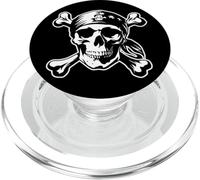 Pirata x Skull & Bones Jolly Roger Gothic Blackwork PopSockets PopGrip para MagSafe
