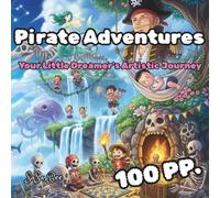 Pirate Adventures: Pirate Adventures Coloring Book: 50 Unique Ghibli-Inspired Illustrations for Your Little Dreamer's Artistic Journey