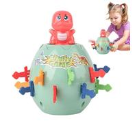 Pirate Barrel Family Game, Dinosaur Bank, 5.12x4.33x8.27 Inches Interactive Surprise with Secure Build, Utility Tool for Boys Girls Children Party Play, Home Accessories for Indoor Outdoor and Daily