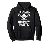 Pirate Captain Grumpy Pants Funny Humor Cita Hombres Mujeres Niños Sudadera con Capucha