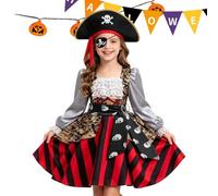 Pirate Costume Girl Halloween Soft - Adjustable Props with Eye Patch Pirate