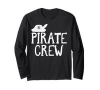 Pirate Crew Funny Team Squad Group Matching Hombres Mujeres Niños Manga Larga