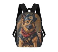 Pirate Dog Treasure Chest-45 Mochilas Impresas En 3D Para Niños 17inch Mochilas De Moda Informales Para El Día A Día, Bolsas De Viaje, Mochilas Informales Para Exteriores Para Niños Y Niñas