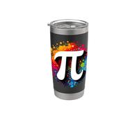 Pirate Pi Day Funny Matemáticas Profesores Estudiantes Vaso térmico de acero inoxidable de doble pared