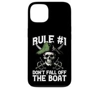 Pirate Rule 1 Dont Fall Off Boat Humor Divertido Hombres Mujeres Niños Carcasa para iPhone 13