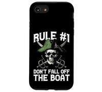 Pirate Rule 1 Dont Fall Off Boat Humor Divertido Hombres Mujeres Niños Carcasa para iPhone SE (2020) / 7/8
