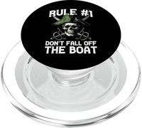 Pirate Rule 1 Dont Fall Off Boat Humor Divertido Hombres Mujeres Niños PopSockets PopGrip para MagSafe