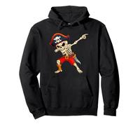 Pirate Skeleton Dabbing Halloween Costume Men Women Kids Sudadera con Capucha