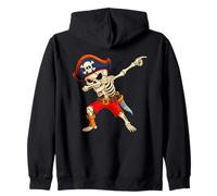 Pirate Skeleton Dabbing Halloween Costume Men Women Kids Sudadera con Capucha