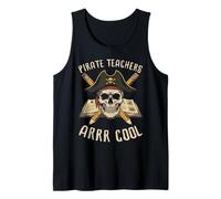 Pirate Teachers ARRR Cool Funny Humor Halloween Hombres Mujeres Camiseta sin Mangas