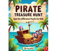 Pirate Treasure Hunt Spot The Difference Puzzle for Kids