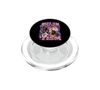 Pirateado del Divertido Meme de un Gato Autista de Rizz Em with The Tism PopSockets PopGrip para MagSafe