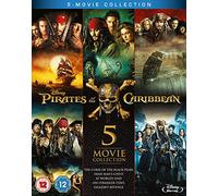 Pirates of the Caribbean 1-5 BD Boxset [Blu-Ray] [Importación del Reino Unido]
