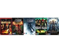 Pirates of the Caribbean 1 - 5 DVD Collection - 1: Curse of the Black Pearl, 2: Dead Man's Chest, 3: At the World's End, 4: On Stranger Tides, 5: Salazar's Revenge DVD