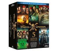 Pirates von Caribbean 1-5 Box (Blu-ray) Johnny Depp Jack Davenport