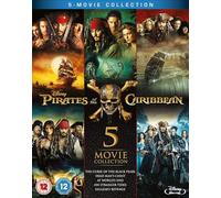 Pirates of the Caribbean 5-Movie Collection, Blu-ray Region Free, Complete Film Series Box Set