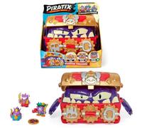 PIRATIX ADVENTURE WORLD Monster Treasure - Cofre del tesoro con un monstruo escondido en su interior. Incluye 1 cofre, 3 Piratix exclusivos, 1 tesoro exclusivo y 3 accesorios
