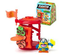 PIRATIX Adventure World Serie Crazy Jungle - 1 Jungle Cage Serie Crazy Jungle. Cada Caja Tiene 1 Jaula Sorpresa, 1 Piratix Sorpresa, 1 Accesorio, 1 Bandera Exclusiva y 1 Tesoro Exclusivo