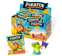 PIRATIX, Adventure World Serie Golden Treasure - Caja con 24 Sobres Sorpresa con Figuras Pirata coleccionables de la Serie Golden Treasure. Cada sobre Contiene 1 Piratix Sorpresa y 1 Accesorio