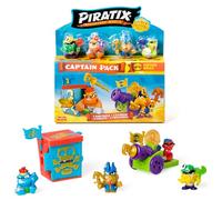 PIRATIX Adventure world Serie Golden Treasure - Captain pack Bones. Incluye 4 Piratix; capitán dorado y piratix sorpresa, 4 accesorios, fortaleza, cañón, 2 tesoros exclusivos y 2 banderas. Pack 5 de 6
