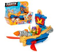 PIRATIX, Adventure World Skull Blade - Barco Pirata con Poderes Ocultos, Incluye 1 Barco Pirata, 1 Piratix Exclusivo, 1 Accesorio, 1 Bandera, 1 Tesoro Exclusivo y 1 proyectil