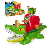PIRATIX King Croc -Cocodrilo articulado,para capturar Piratix y con un cofre para guardar tesoros. Contiene 1 cocodrilo, 1 tesoro exclusivo, 2 tesoros dorados extras, 1 Piratix exclusivo y 1 accesorio