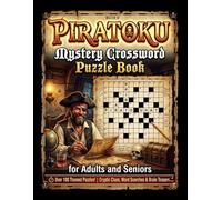 PIRATOKU - Mystery Crossword Puzzle Book for Adults and Seniors (Crossword puzzle book with stories): Volume II