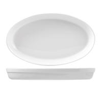 Pirofila Ovalada Porcelana Roma Blanca CM 42 Saturnia