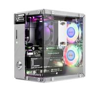 Pironman 5 carcasa Mini PC NVMe M.2 SSD PCIe 2.0/3.0 para Raspberry Pi 5 Hailo-8L, agente IA OpenClaw, refrigeración torre + doble ventiladores RGB, módulo OLED 0,96", apagado seguro, HDMI, efecto RGB