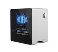 Pironman 5-Mini NVMe M.2 SSD PCIe Mini PC Case para Raspberry Pi 5 2/4/8/16GB Hailo-8L AI Accelerator con PWM Active Cooler+RGB Ventilador, apagado seguro, efecto RGB, diseño elegante (RPI5 no