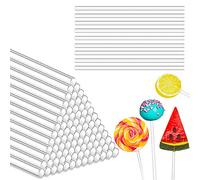 Piruleta Acrílica, 100 Piezas de Palitos Para Tartas, Palitos de Caramelo Transparentes Reutilizables, Para Tartas, Postres y Chocolates, Hacer Dulces
