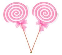 Piruleta for niños, 2 unidades, 26.0 in, piruleta gigante, adornos grandes de caramelo, accesorios de piruleta de simulación, cosplay, piruleta de boda, suministros for fiesta de cumpleaños, decoracio