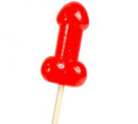 Piruleta Pene Caramelo Cereza con Efecto Calor Picante
