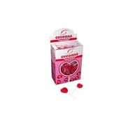 Piruletas Forma de Corazón “Oro” 110 Unidades | Piruletas Gigantes Sabor Cereza | Caja Expositora | Golosinas Sin Gluten, Dulces Tradicionales para Fiestas, Eventos y Candy Bar | Sin Gluten