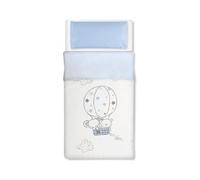 Pirulos Saco Nórdico Globo Azul + Funda de Almohada + Sabana Bajera 60x120